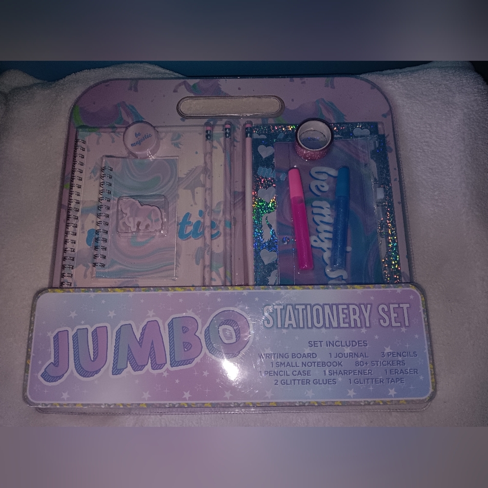 NWOT Color Be Magical Girls Accessories Jumbo Stationary Set